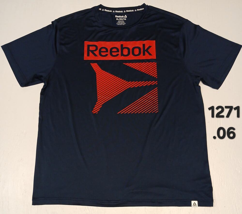 Reebok (XL) Navy Blue Athletic Dri-Fit Crew Neck TShirt